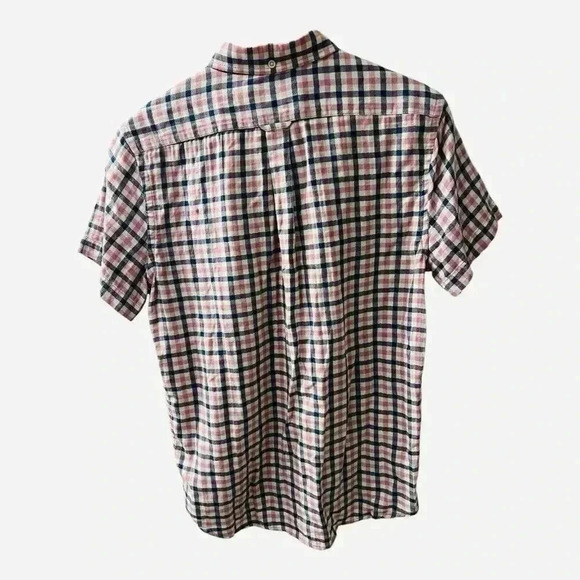 Grayers Clothiers Men’s Button Down Plaid Short Sleeve Shirt Size Small - Picture 2 of 7